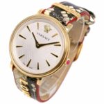 Versace VERSACE LOVE Watch Stainless Steel x Leather Quartz Analog Display White Dial Women's S111824339 - Image 2