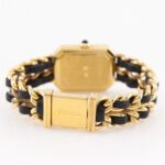 Chanel Premiere S Watch H0001 Gold Plated x Leather Black Quartz Analog Dial Ladies - Image 5