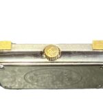 Hermes CroisiÃ¨re watch, total weight 37.7g, stainless steel, quartz movement, gold dial, CR1.240 battery. - Image 7