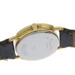 Christian Dior watch, model 58.121.2, gold-plated leather strap, gold quartz, analog, white dial, women's. - Image 6