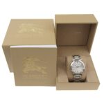 Burberry BU9000 Stainless Steel Watch, Silver, Quartz, Analog Display, Silver Dial, Women's. - Image 8