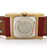Hermes Medor gold-plated (GP) leather strap wo white ME1.201 - Image 6