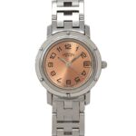 Hermes Clipper CL4 210 Wo Date Display Pink Quartz