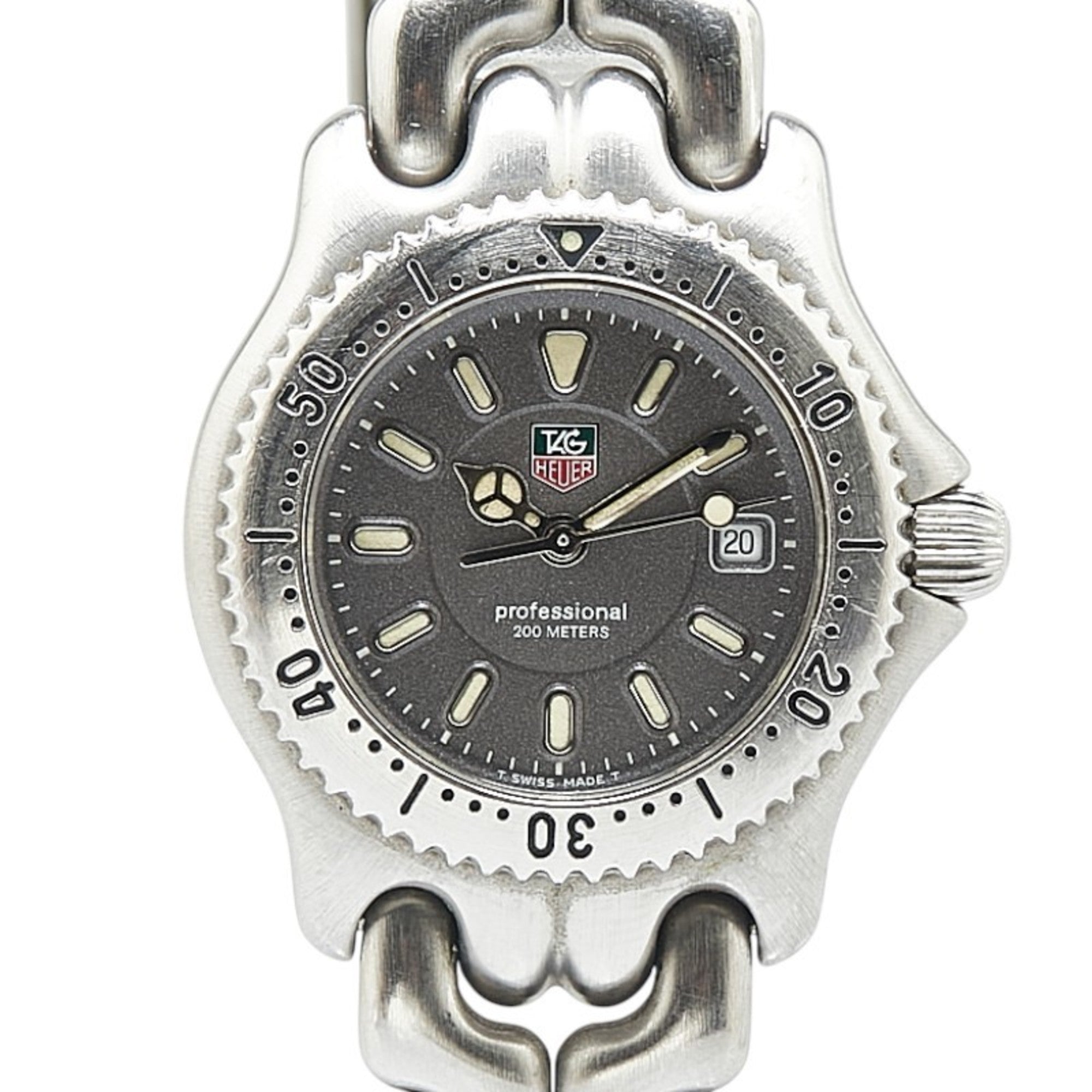 2000_36528f76-c545-49cd-b6c7-1c45b2315f64.jpg TAG Heuer Cell Watch WG1313-0 Quartz Grey Dial Stainless Steel Ladies HEUER - Image 1
