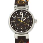 Louis Vuitton Tambour Monogram QA071 SS Quartz Watch