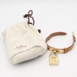 Hermes Kelly Gold Plated Leather Strap Ladies' Champagne Color KE1.201 - Image 9