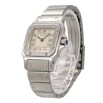 Cartier Santos Galbee SM W20024D6 Wo Ivory Quartz - Image 2