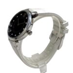 Louis Vuitton Tambour Slim Watch, Total Weight 51g, Stainless Steel, Rubber Strap, Quartz Movement, Black Dial, QA144 - Image 2
