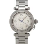 Cartier Pasha C W31023M7 Boys' Date Silver Automatic