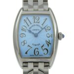 FRANCK MULLER Tonookabex Watch 1752 Stainless Steel Quartz Analog Display Blue Dial Ladies