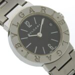BVLGARI Bzero1 Watch, BZero1 BB23SS, Stainless Steel, Quartz Movement, Analog Display, Black Dial, Women's - Image 3