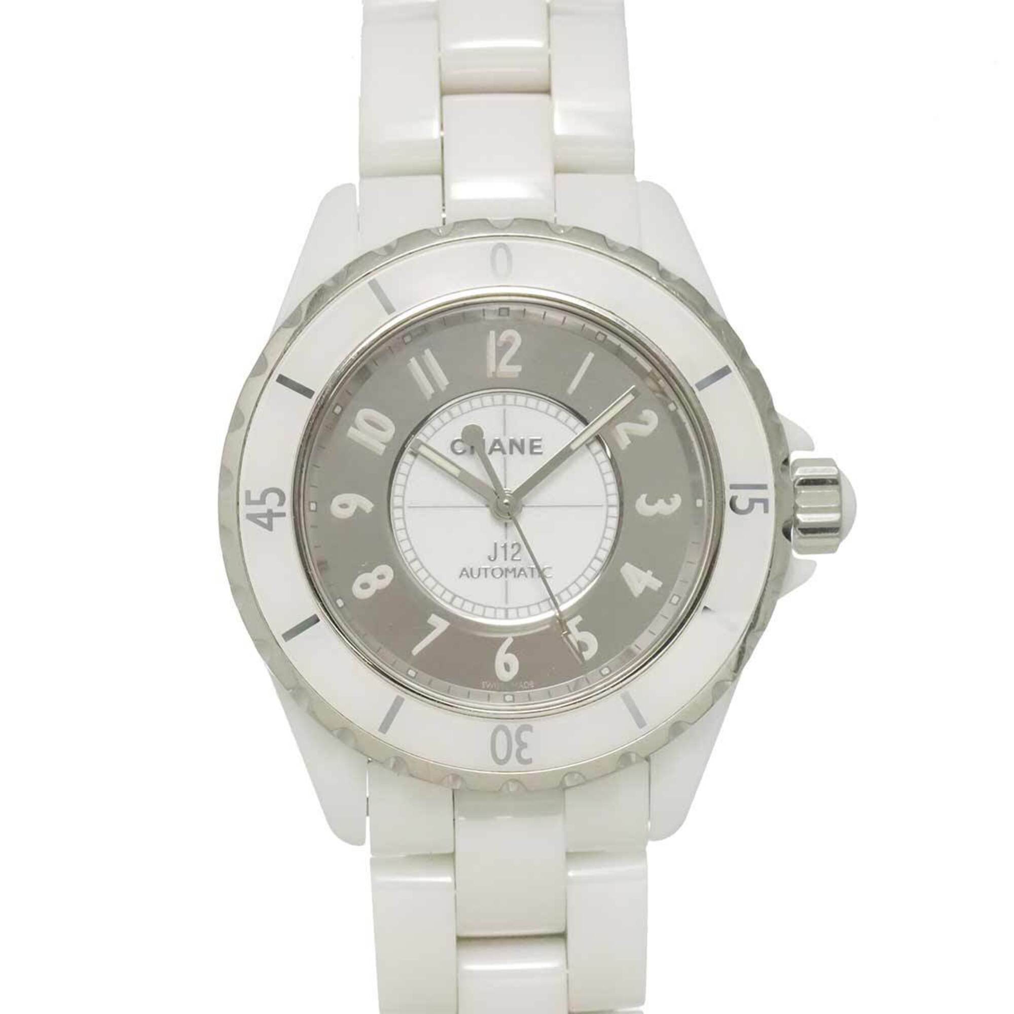 2000_3e6b6668-fc98-4b5d-abe0-ddc3588fb43c.jpg Chanel J12 38mm H4862 White Ceramic Mirror Finish Automatic Movement - Image 1