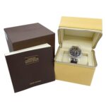 Louis Vuitton LOUIS VUITTON Boys' Watch Tambour Chronograph Date Quartz QZ Stainless Steel SS Leather Q1321 Silver Brown - Image 7