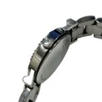 Tiffany & Co. Atlas watch, total weight 51.2g, stainless steel, quartz movement, black dial. - Image 7