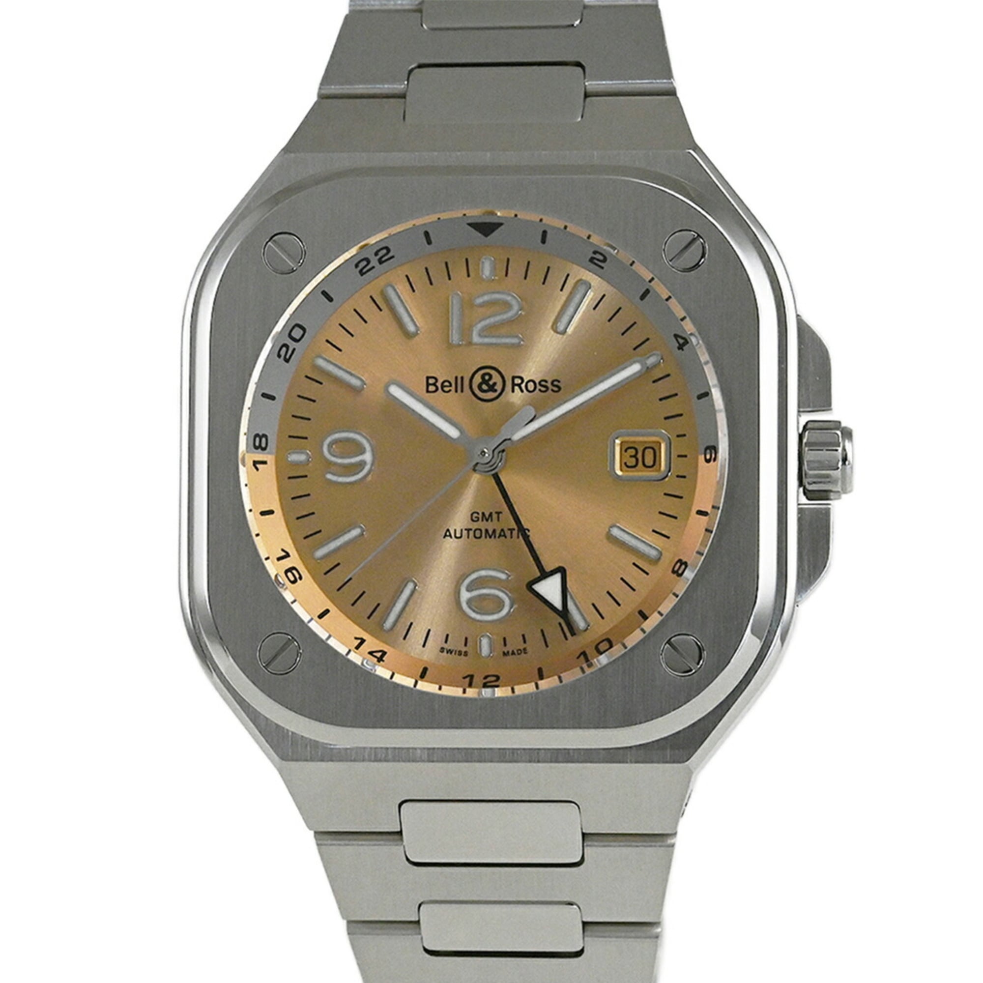 2000_4075d82a-fcf5-48d8-857b-ec7350a9775d.jpg Bell & Ross BR 05 GMT Amber Watch, Japan Limited Edition (99 pieces), BR05G-CH-ST SST - Image 1