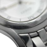 Gucci 5500M Watch f-24297 Silver White YA055305 Men's Stainless Steel Quartz 0163*** GUCCI Battery-Operated Dial Analog Date - Image 8