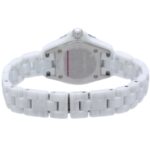 CHANEL J12 Diamond Bezel 8P H2572 Women's Watch White Ceramic x Stainless Steel 40445 - Image 4