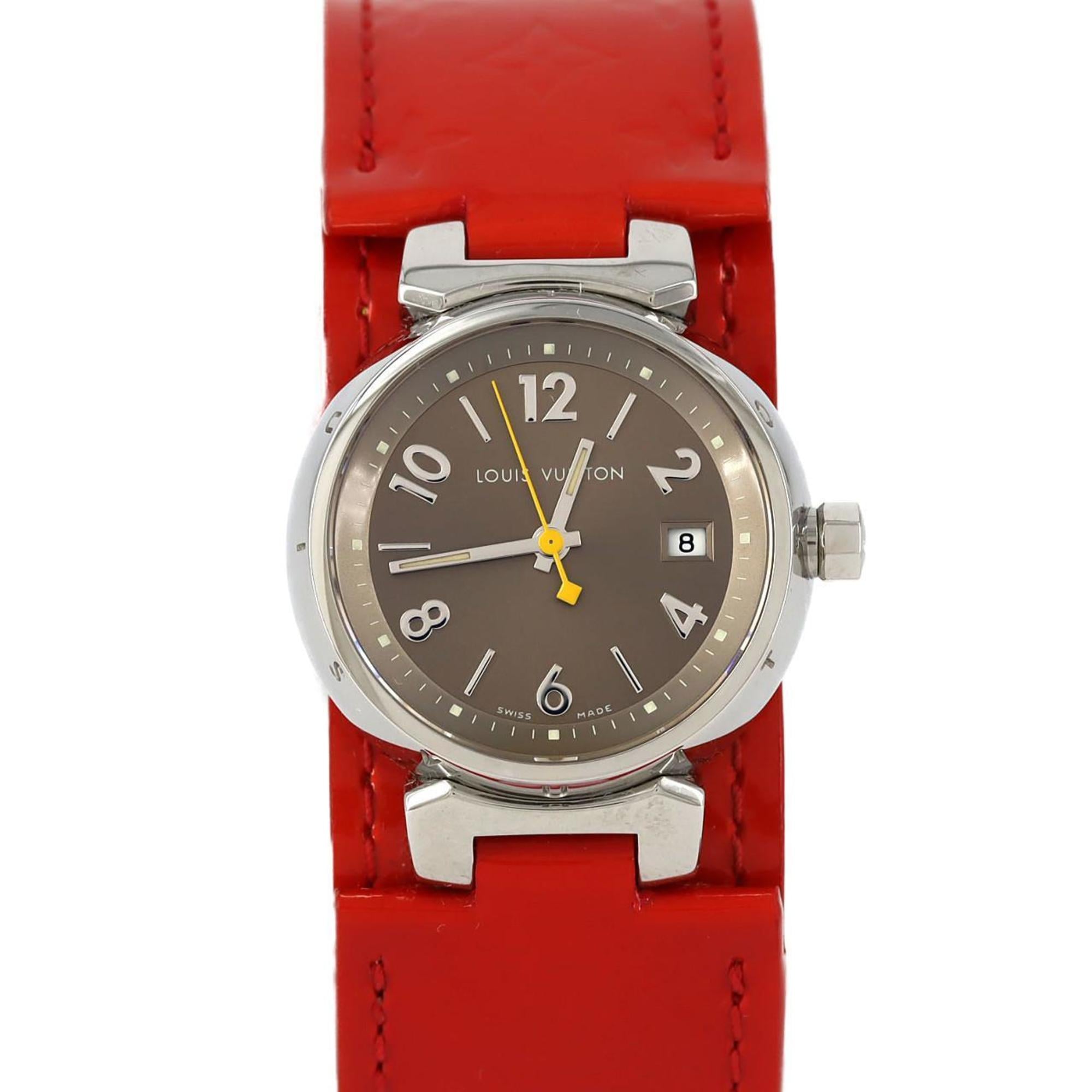 2000_4158b0b1-8a79-45f9-baef-96e1eb2237c9.jpg Louis Vuitton Tambour Q1212 Stainless Steel Quartz Watch - Image 1