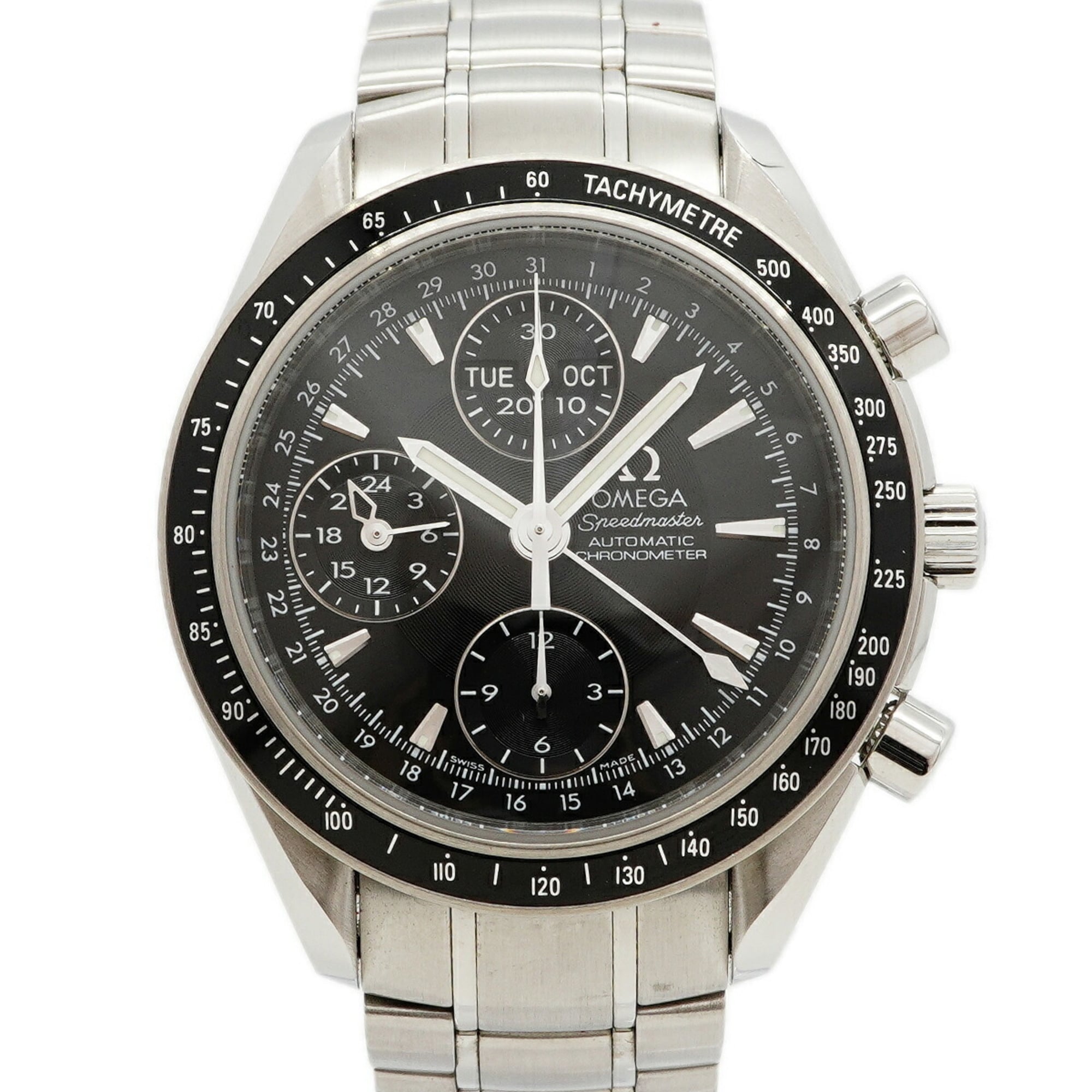 2000_42d2fb40-64b3-4f8b-bd09-316088222250.jpg Omega Speedmaster Triple Calendar 3220.50 Black Dial - Image 1