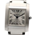 Cartier Tank FranÃ§aise SM Stainless Steel Ladies Silver Tone WST0065 - Image 3