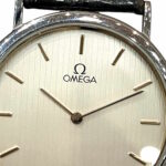 Omega De Ville watch, total weight 18.2g, stainless steel, genuine leather strap, quartz movement, silver dial, 195.0075 - Image 3