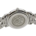 Hermes Clipper Date CL4 210, light blue dial, stainless steel, quartz movement, approximately 24mm, women's watch. - Image 4