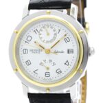HERMES Clipper Power Reserve Gold Plated Steel Mens CL5.720