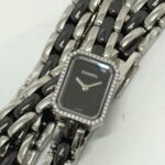 CHANEL Premiere Triple Bracelet Watch H3058 with Diamond Bezel, Stainless Steel/Ceramic, Black - Image 2