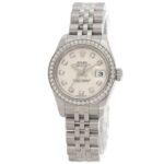 Rolex 179384G Datejust 10-Piece Diamond Bezel Watch in Stainless Steel/SS/18K White Gold with Diamonds, Women's