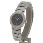 BVLGARI Bzero1 Watch, BZero1 BB23SS, Stainless Steel, Quartz Movement, Analog Display, Black Dial, Women's - Image 2