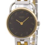 HERMES Arceau Quartz Gold Plated Steel Quartz Ladies Watch