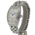Franck Muller Conquistador Watch 8005L Stainless Steel Quartz Analog Display Silver Dial Women's - Image 2