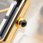 Chanel CHANEL PremiÃ¨re M Wristwatch, Gold Plated (GP), Leather Strap, Women's, Black, H0001 - Image 7