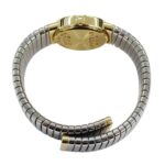Bulgari BVLGARI Wo Brand: Tubogas 12-Diamond Quartz Movement 750YG (Yellow Gold) and 18K Stainless Steel (SS) Size L Bangle Round. (BB232T) - Image 4