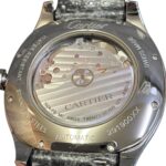 Cartier Drive de LM wristwatch, total weight 74.8g, stainless steel, rubber strap, automatic movement, silver dial, WSNM0004 - Image 4