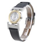 Hermes HERMES Paprika Watch PA1.220 Stainless Steel x Leather 2002 â–¡F Quartz Analog Display White Dial Ladies - Image 2