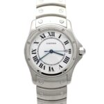 Cartier Santos Round MM W20027K1 SS Quartz Watch