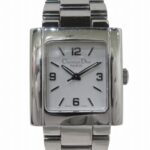 Christian Dior Riva watch, stainless steel, quartz, silver dial, D98-100
