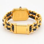 Chanel CHANEL PremiÃ¨re S Watch, Gold Plated (GP), Leather Strap, Women's, Black, H0001 - Image 5