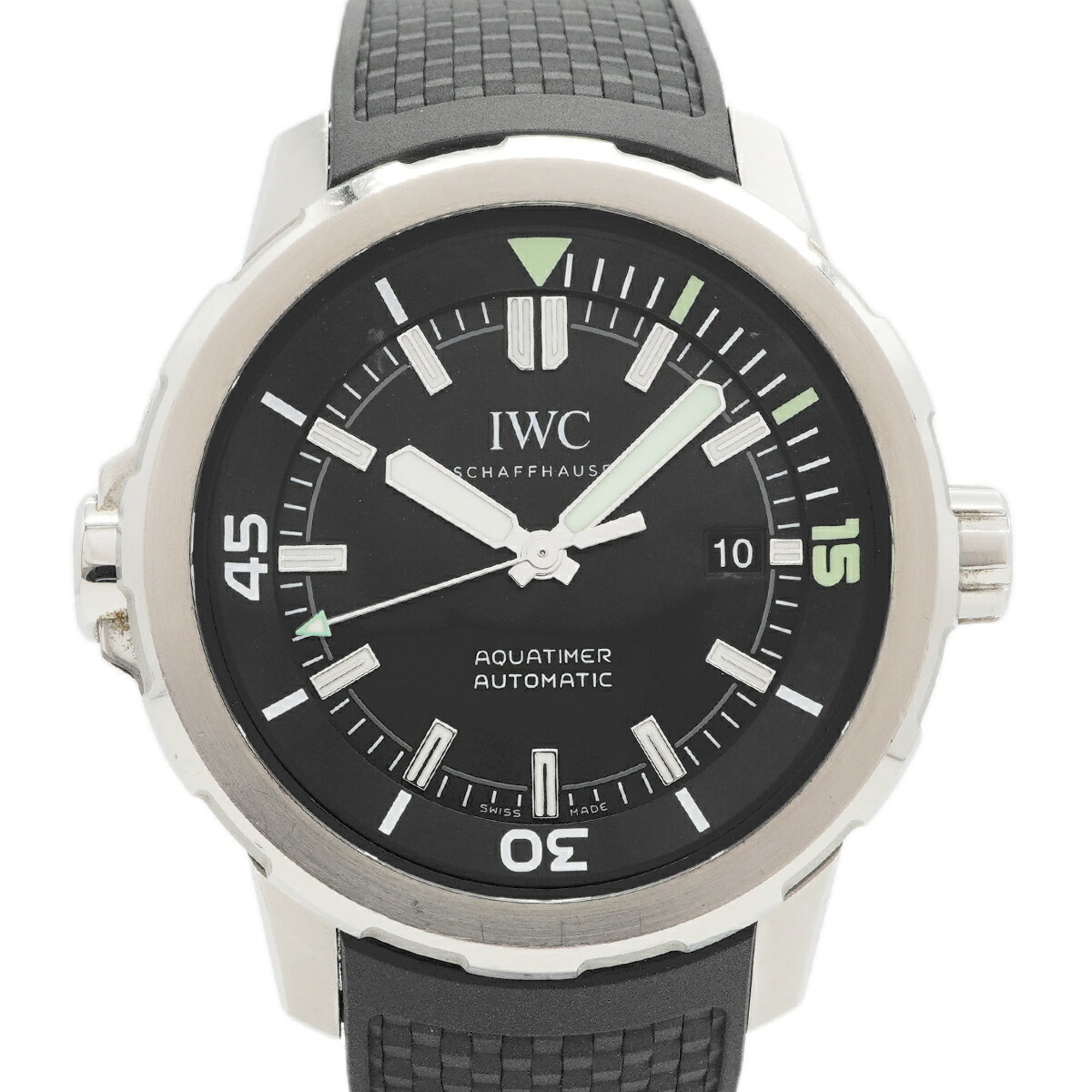 2000_4ae34eb9-1a4c-4d82-afbd-e1b59d556ad7.jpg IWC Schaffhausen Aquatimer IW329002 Black Dial - Image 1
