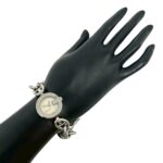 GUCCI Gucci Logo Charm Stainless Steel Quartz Wrist Silver 37369 - Image 2