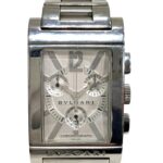 Bulgari BVLGARI Rettangolo watch, total weight 121g, stainless steel, quartz movement, silver dial, RTC49S - Image 4