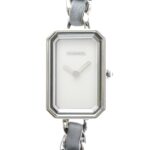 CHANEL Premiere Lock Steel Leather Quartz Ladies Wacth H4327