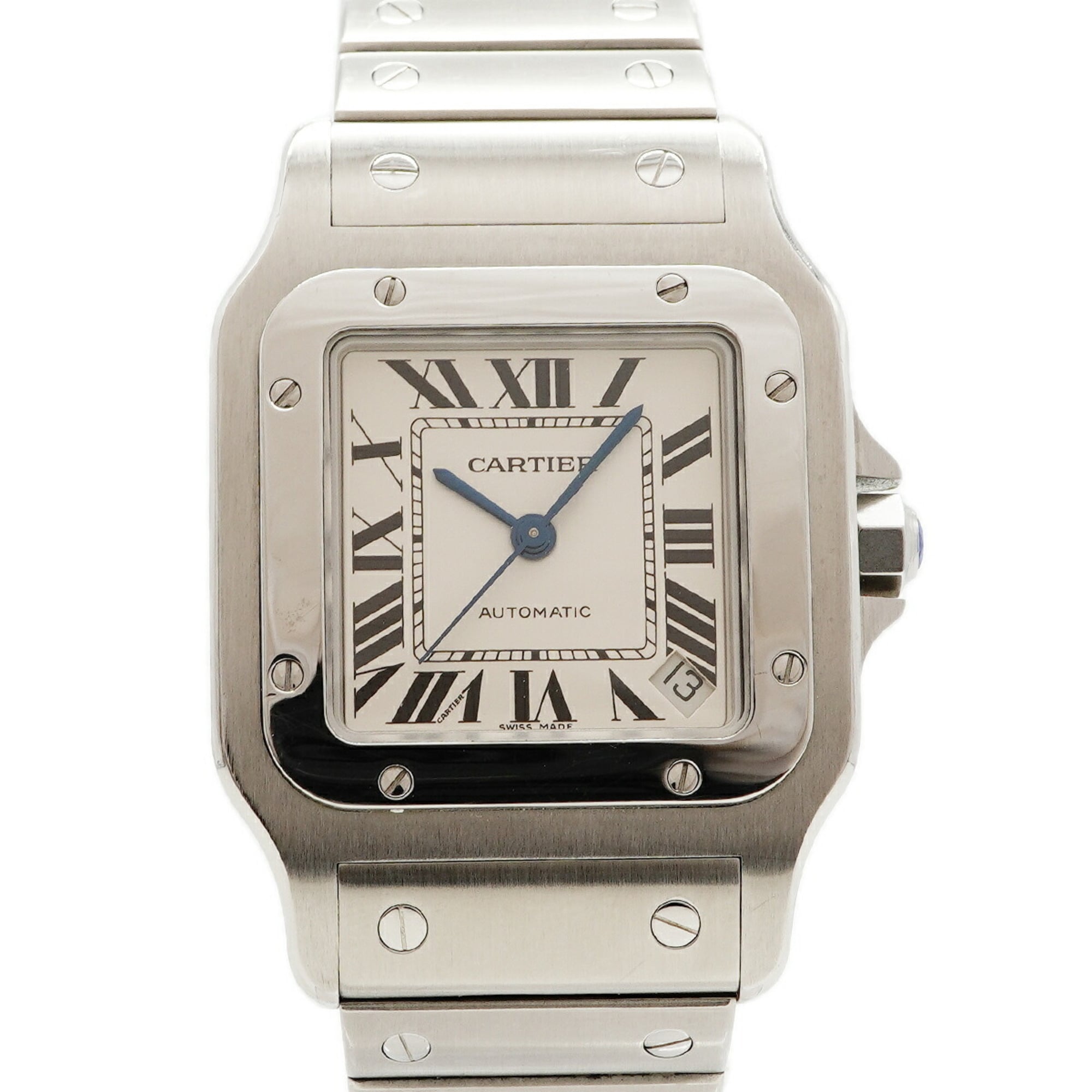 2000_4bed6e8d-22eb-428b-95ae-4f32edd1da27.jpg Cartier Santos Galbee XL W20098D6 Silver Dial - Image 1