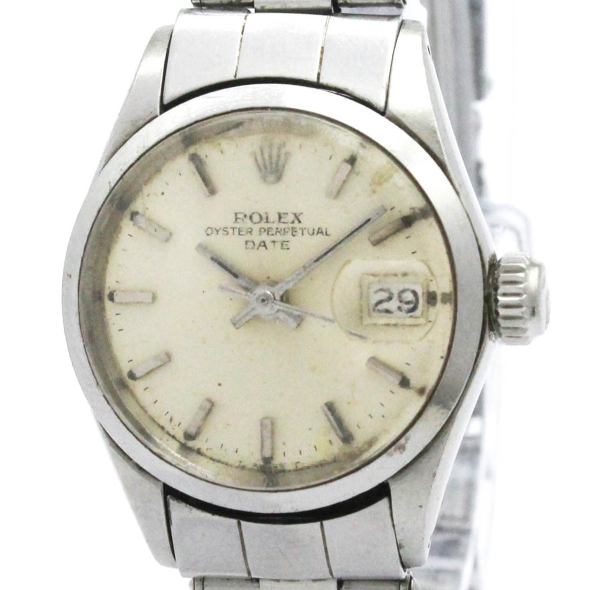 2000_4c84e98d-78e5-4e8a-b2c7-74277f2109ba.jpg ROLEX Oyster Perpetual Date 6516 Steel Automatic Ladies Watch Vintage - Image 1