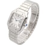 Cartier Santos de SM Watch, Stainless Steel, Ladies, Silver Tone, WSSA0082 - Image 2
