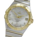 Omega Constellation 123.20.38.21.52.002 Brand Name 11P Diamonds Co-Axial Movement Date Automatic Stainless Steel (SS) and Gold (YG) Combination.