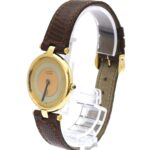 CARTIER Must Vendome Gold Plated Leather Quartz Unisex Watch - Image 2