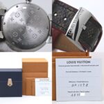 LOUIS VUITTON Tambour MM Rainbow Colored Stones QA159Z Women's Watch 40091 - Image 9
