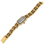 Chanel CHANEL PremiÃ¨re S Watch, Gold Plated (GP), Leather Strap, Women's, Black, H0001 - Image 4